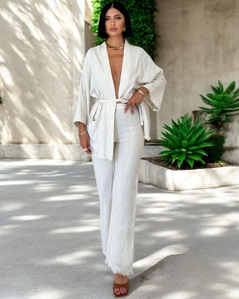 Ivory Kimono Set
